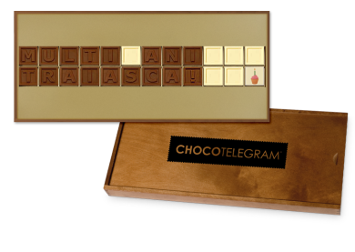 telegrama din ciocolata