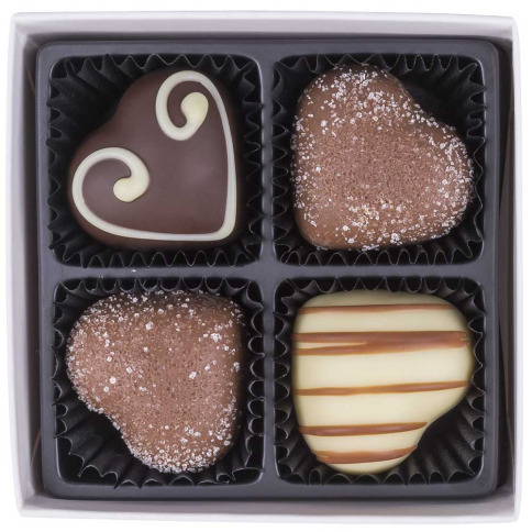 inimi din ciocolata belgiana