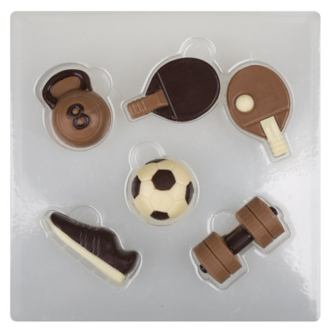 Set figurine din ciocolata pentru sportivi