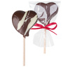 Acadea din ciocolata belgiana Dark Heart 