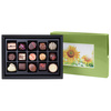 Cutie cu praline din ciocolata Postcard Midi Green.
