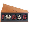 Litere din ciocolata belgiana I LOVE DAD Dark