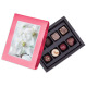 Cutie cu praline din ciocolata Postcard Mini Rose
