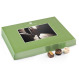 Cutie cu praline din ciocolata Postcard Maxi Green