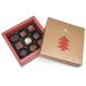 Cutie cu praline din ciocolata Christmas Square Midi