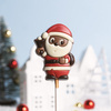 Acadea din ciocolata belgiana Lollipop Santa with bell