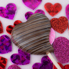 Acadea din ciocolata belgiana Milk Heart 