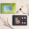 Cutie cu praline din ciocolata Easter ChocoPostcard Midi Green Rabbit