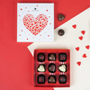 Cutie cu praline din ciocolata Love Chocolates Hearts