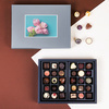 Cutie cu praline din ciocolata Postcard Maxi Silver.