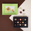 Cutie cu praline din ciocolata Postcard Midi Green.