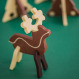Ciocolata in forma de ren Xmas Reindeers 3D Solo