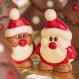 Ciocolata in forma de Mos Craciun Xmas Santa White Figurine 