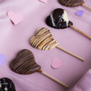 Acadea din ciocolata belgiana Milk Heart 