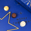 Advent calendar Merry Christmas Blue