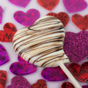 Acadea din ciocolata belgiana Milk Heart 