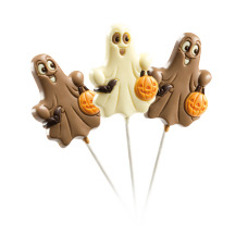 słodycz albo psikus, halloween - słodki upominek, duszek z czekolady